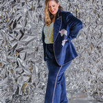 BLUE VELVET PANTS plus-size - AMOUR781