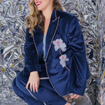 BLUE VELVET PANTS plus-size - AMOUR781