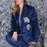 BLUE VELVET PANTS plus-size - AMOUR781