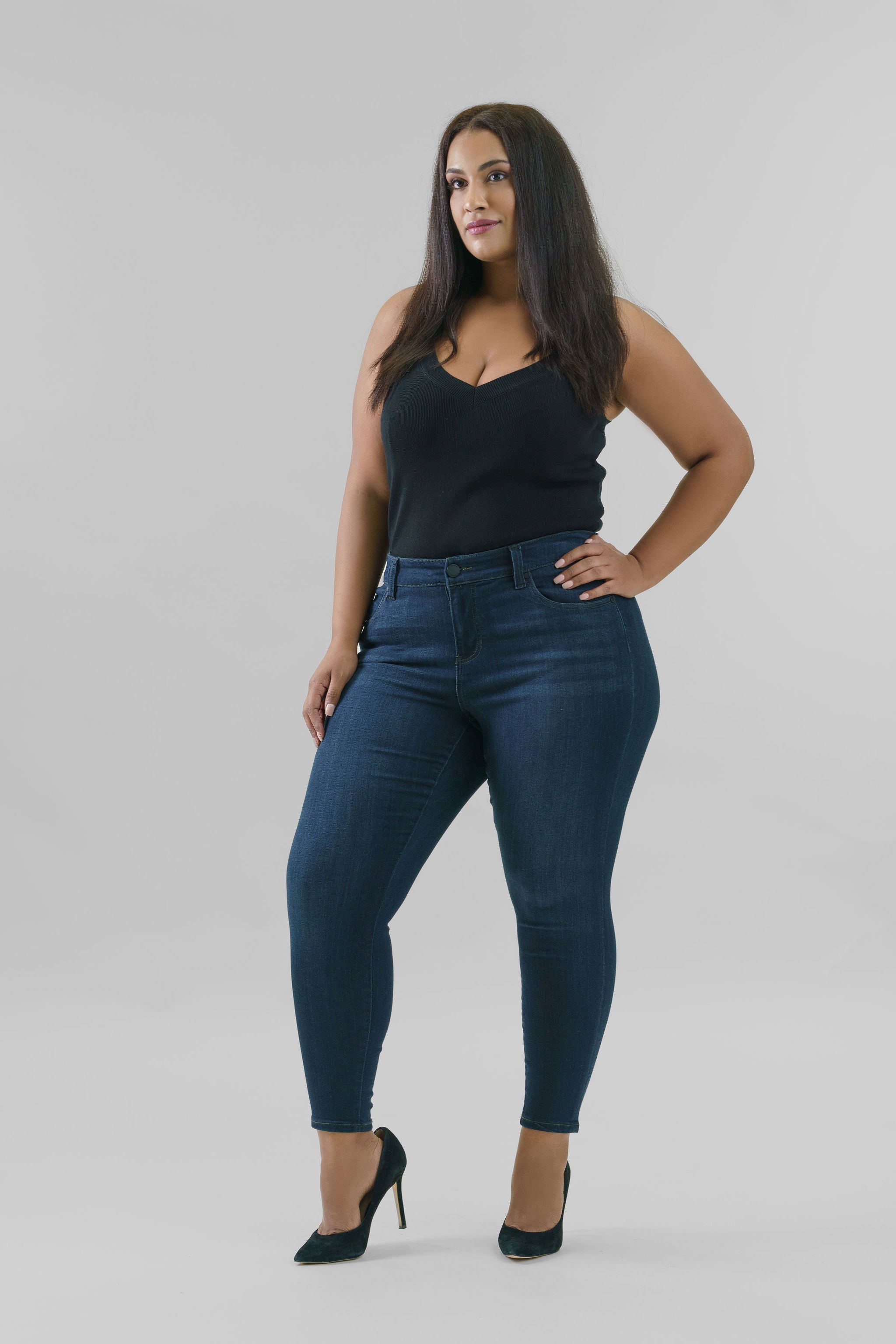 ABBY ANKLE 28" JEAN plus-size - AMOUR781