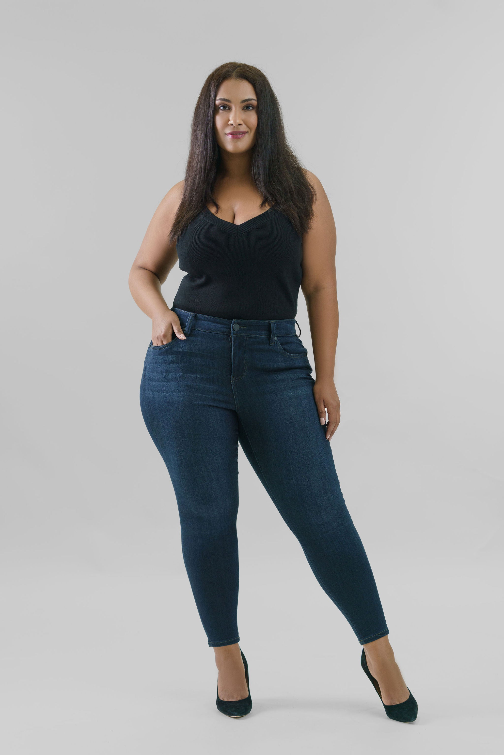 ABBY ANKLE 28" JEAN plus-size - AMOUR781