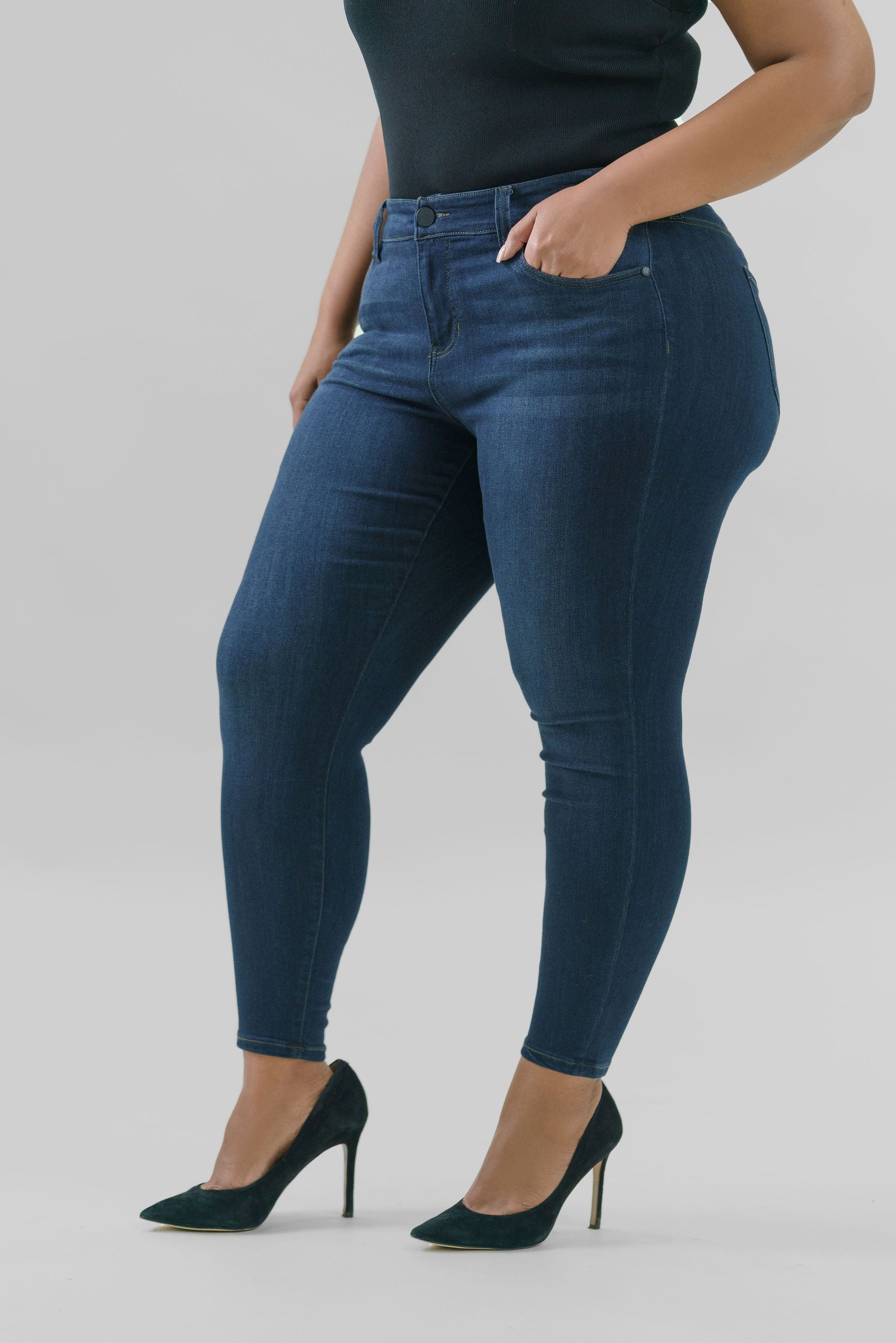 ABBY ANKLE 28" JEAN plus-size - AMOUR781