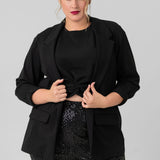 BOYFRIEND BLAZER with PRINCESS DARTS plus-size - AMOUR781