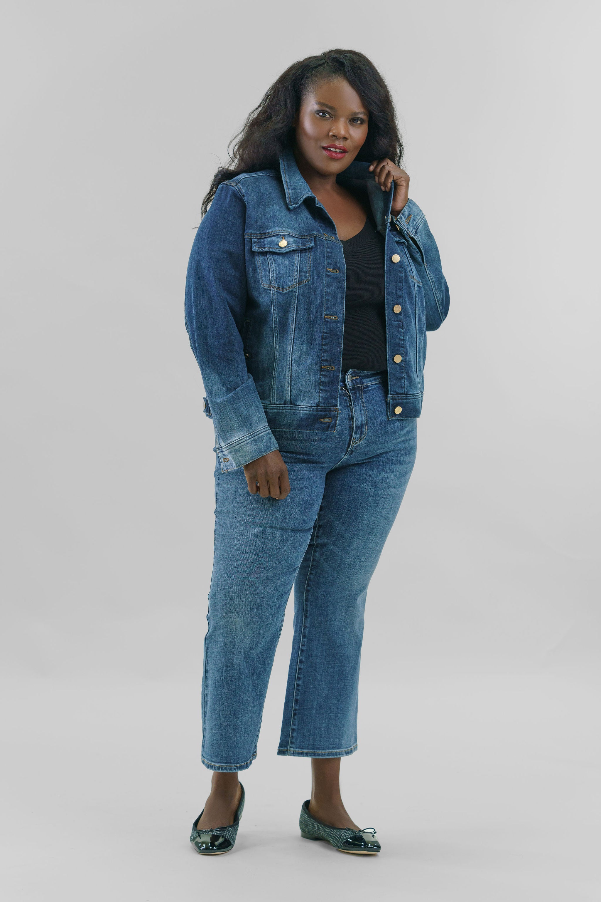 CLASSIC JEAN JACKET plus-size - AMOUR781