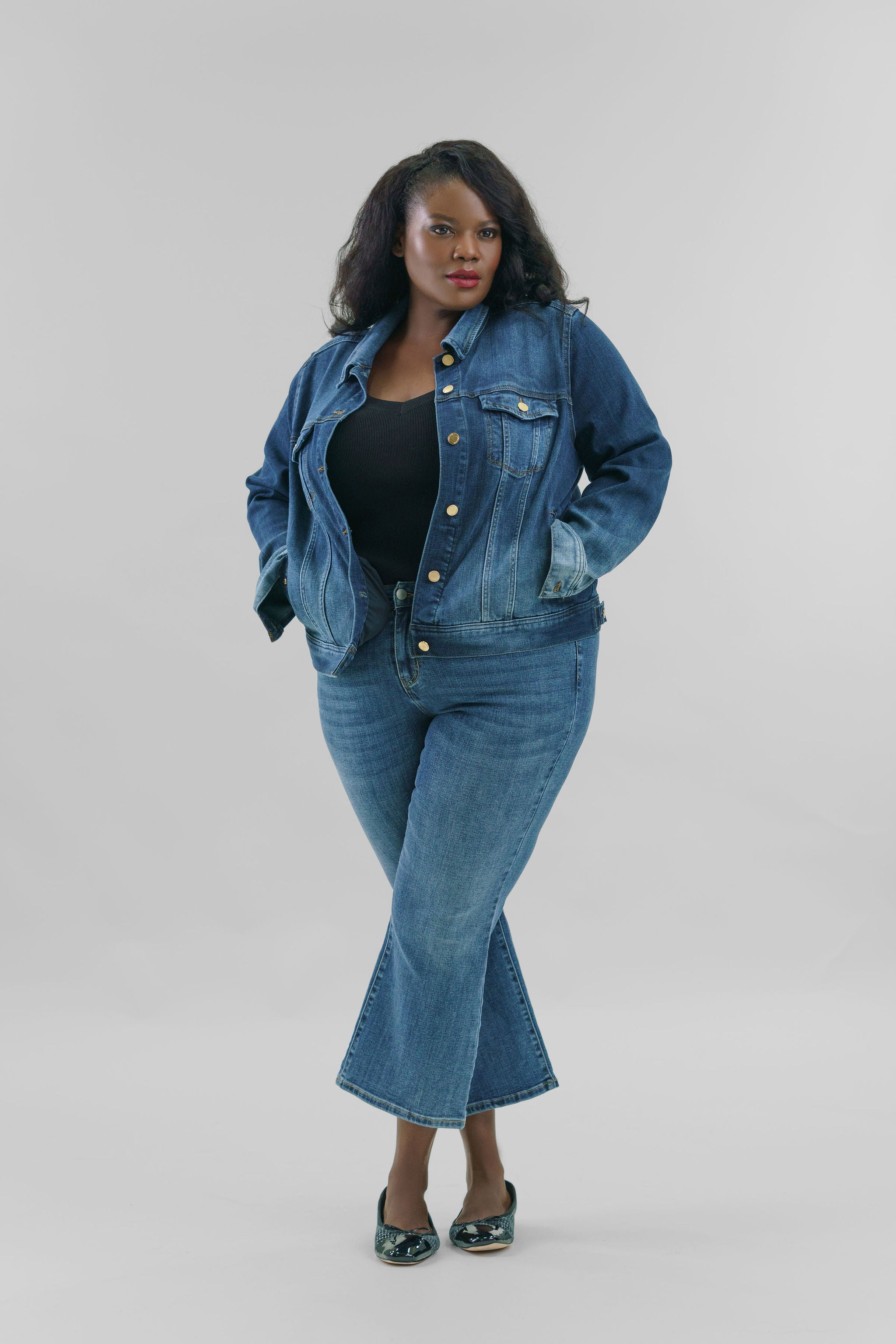 CLASSIC JEAN JACKET plus-size - AMOUR781