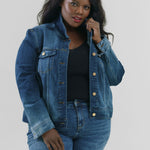 CLASSIC JEAN JACKET plus-size - AMOUR781