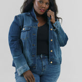 CLASSIC JEAN JACKET plus-size - AMOUR781