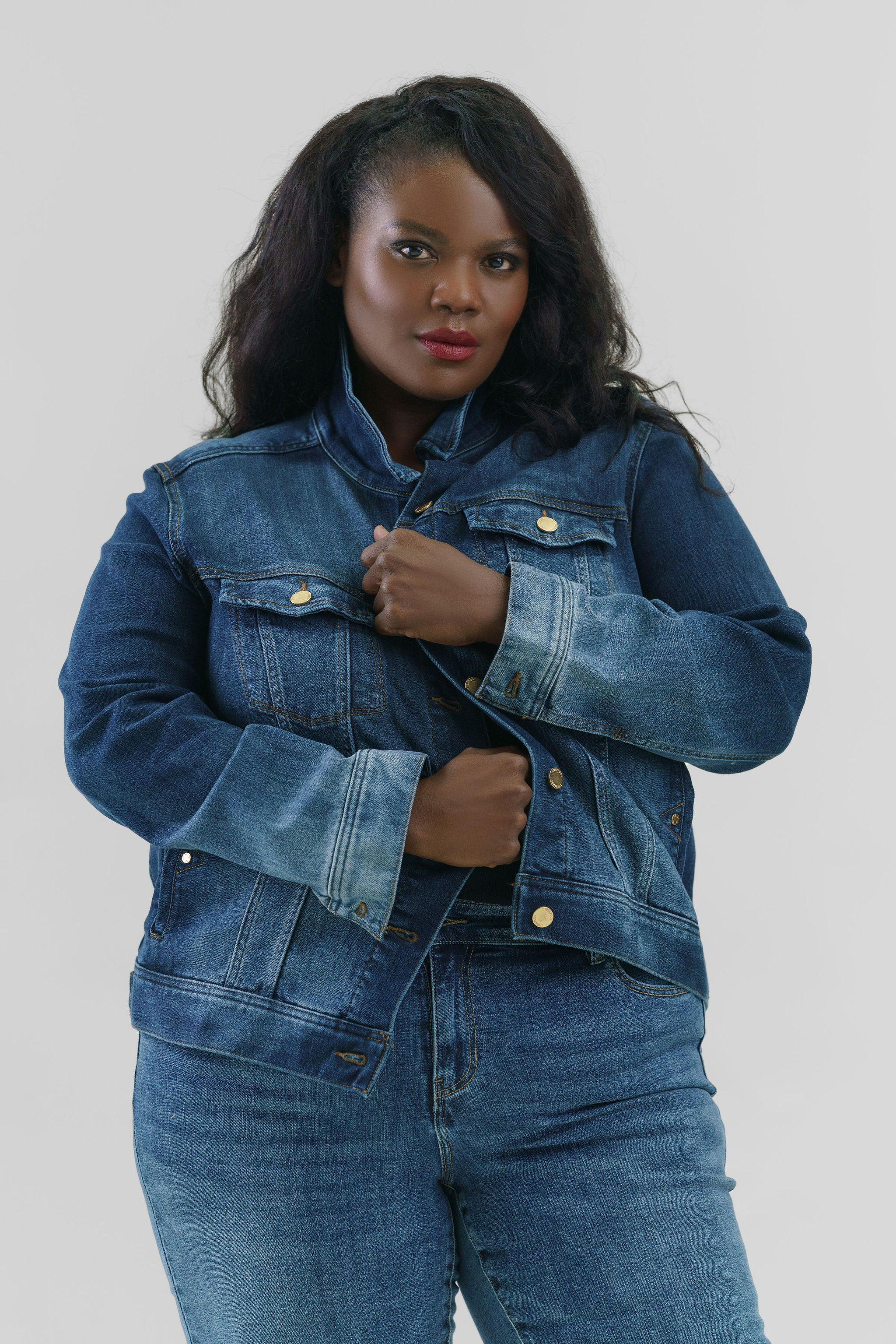 CLASSIC JEAN JACKET plus-size - AMOUR781