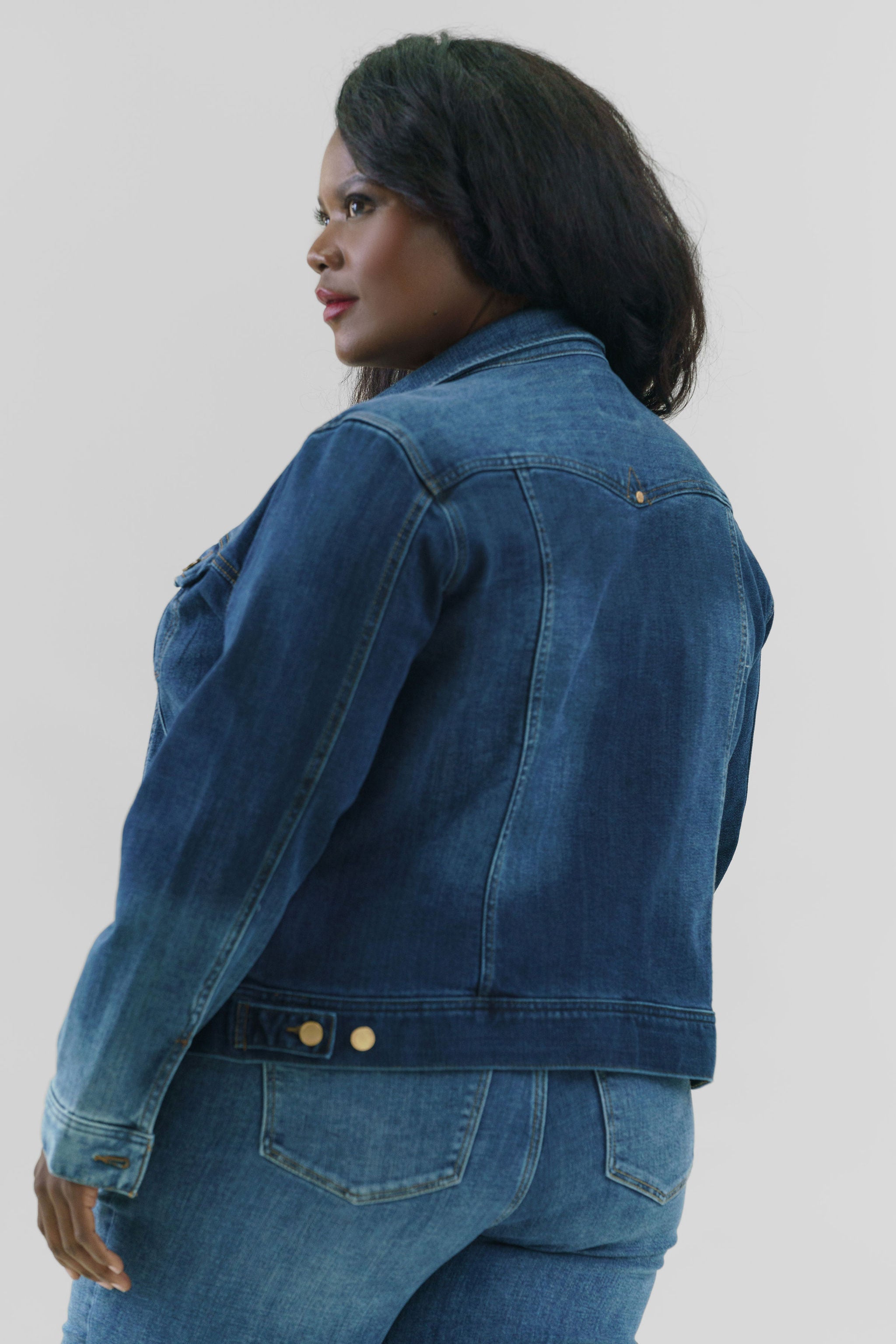 CLASSIC JEAN JACKET plus-size - AMOUR781