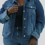 CLASSIC JEAN JACKET plus-size - AMOUR781