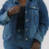 CLASSIC JEAN JACKET plus-size - AMOUR781