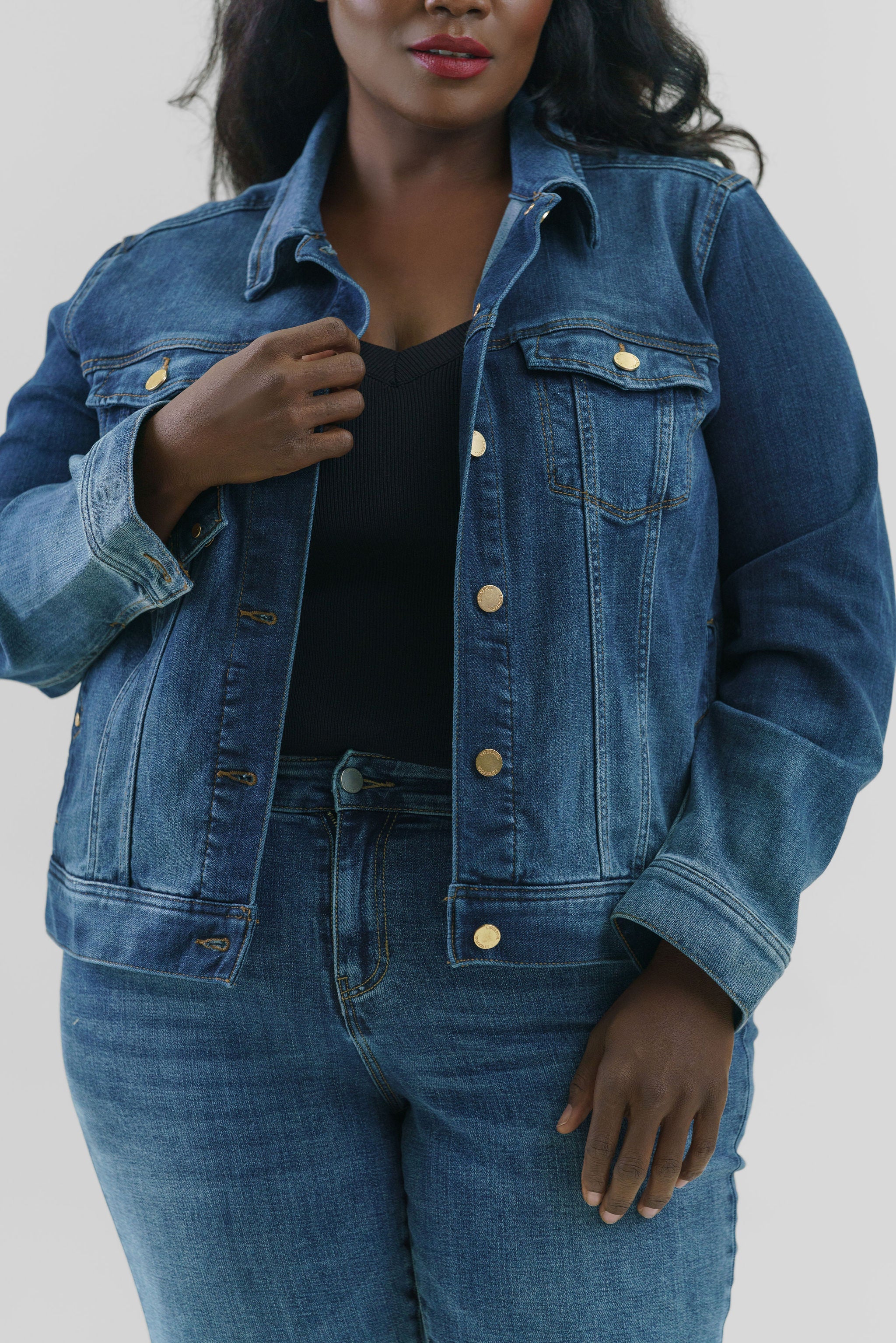 CLASSIC JEAN JACKET plus-size - AMOUR781