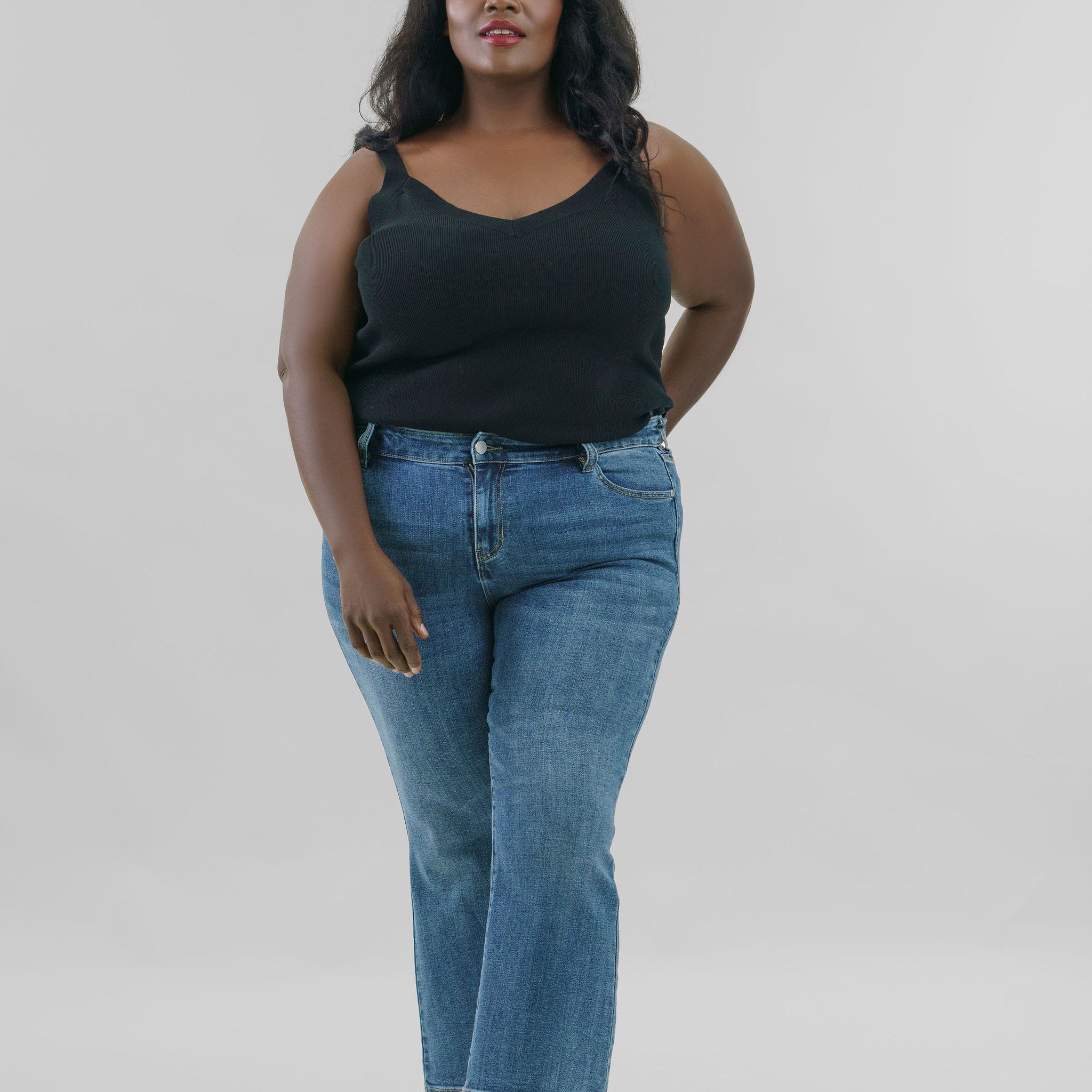 HANNAH CROP FLARE ECO plus-size - AMOUR781