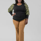 JEAN HIGH RISE WIDE LEG plus-size - AMOUR781