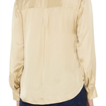 LONG SLEEVE BUTTON FRONT WOVEN SHIRT plus-size - AMOUR781