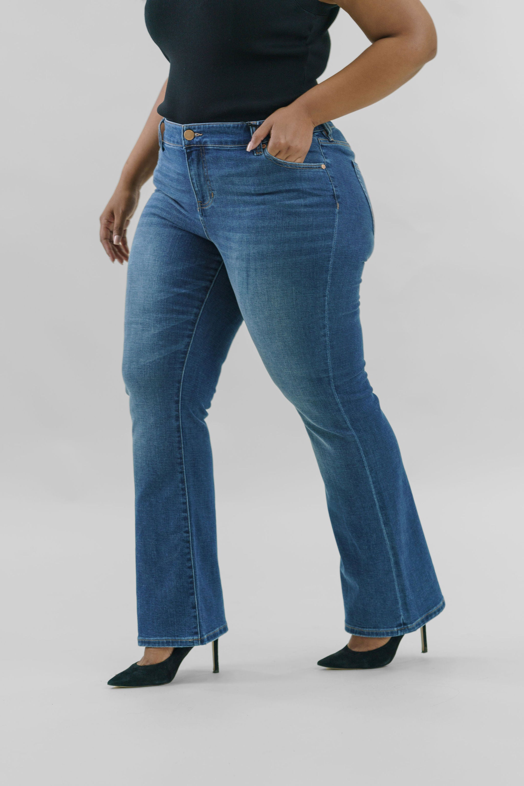 LUCY BOOTCUT JEANS plus-size - AMOUR781