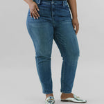 NON-SKINNY SKINNY HI-RISE plus-size - AMOUR781