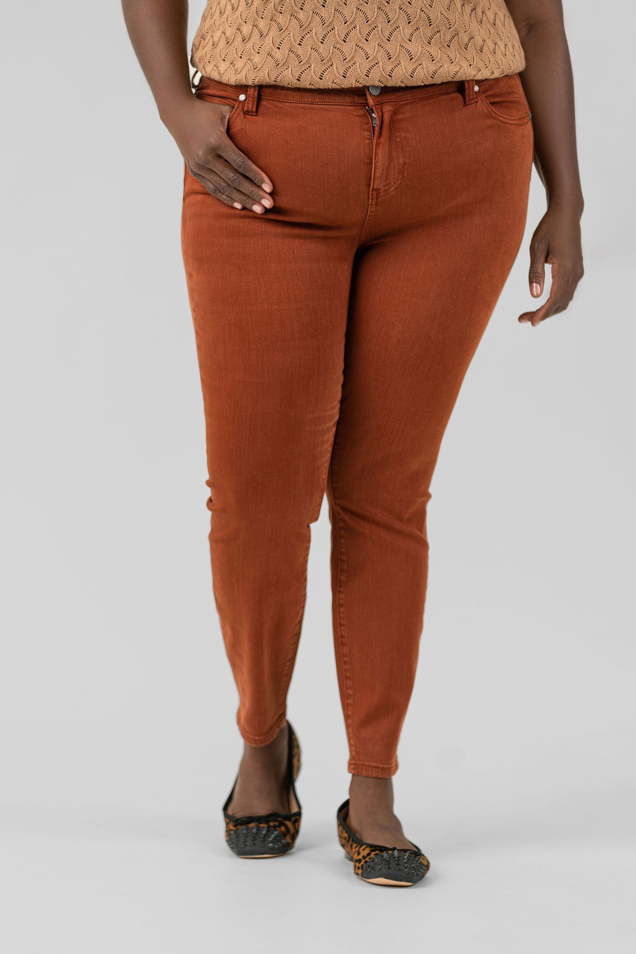 ABBY SKINNY ANKLE JEAN plus-size - AMOUR781