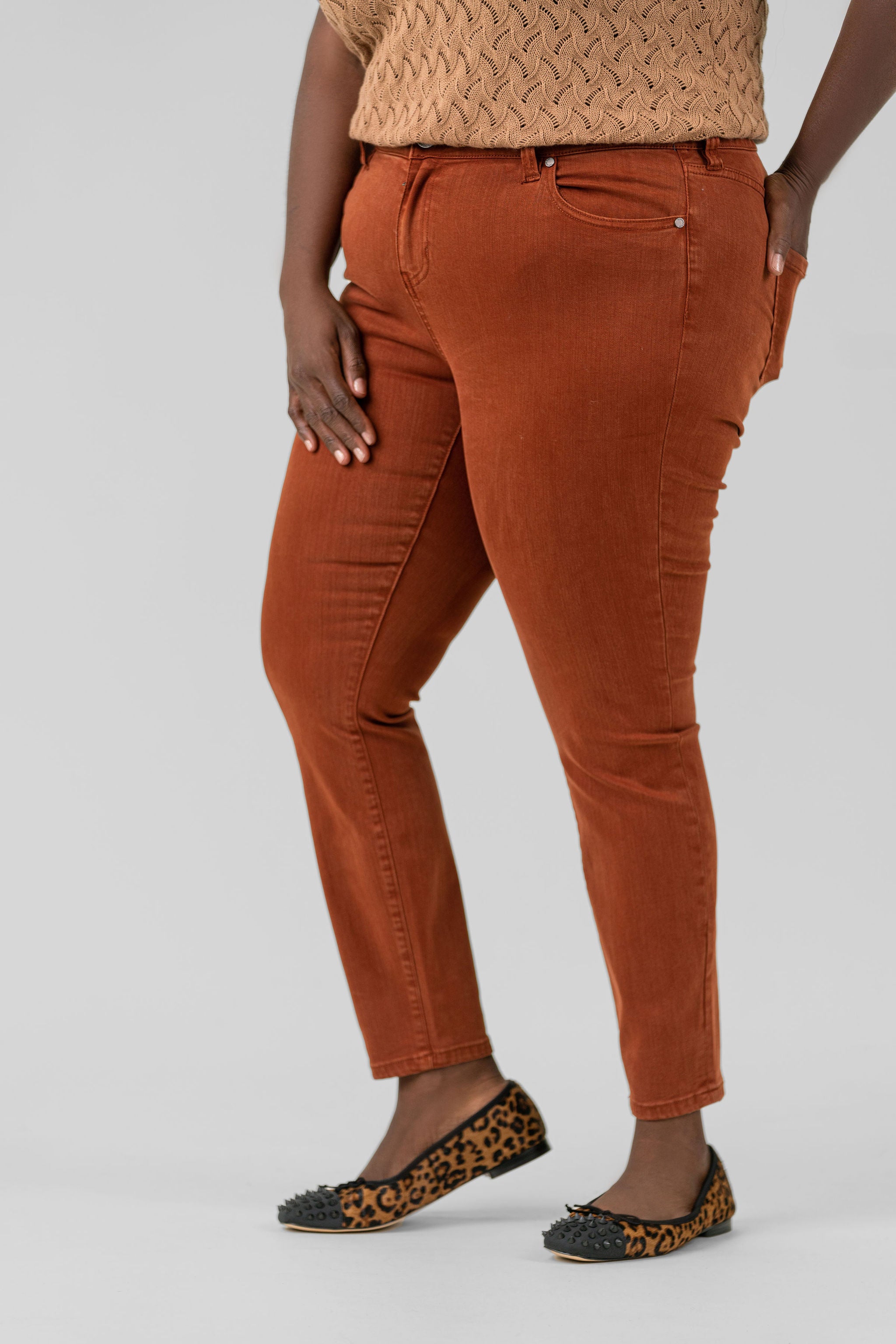 ABBY SKINNY ANKLE JEAN plus-size - AMOUR781