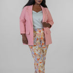 BOYFRIEND BLAZER WITH PRINCESS DARTS plus-size - AMOUR781