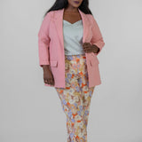 BOYFRIEND BLAZER WITH PRINCESS DARTS plus-size - AMOUR781