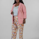 BOYFRIEND BLAZER WITH PRINCESS DARTS plus-size - AMOUR781