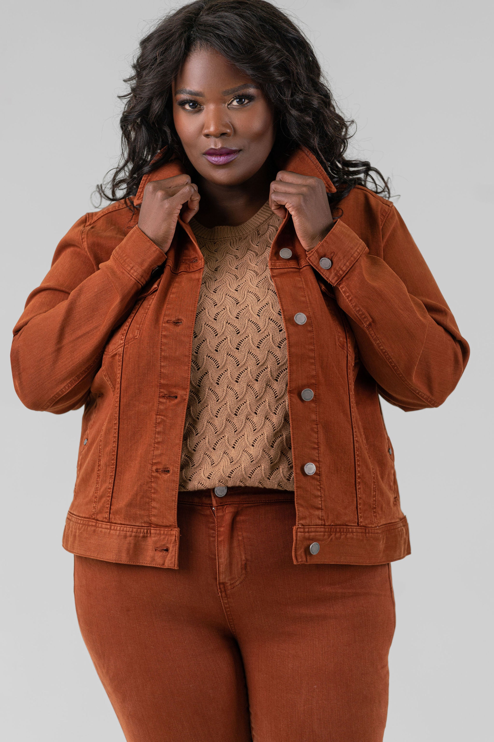 CLASSIC JEAN JACKET plus-size - AMOUR781