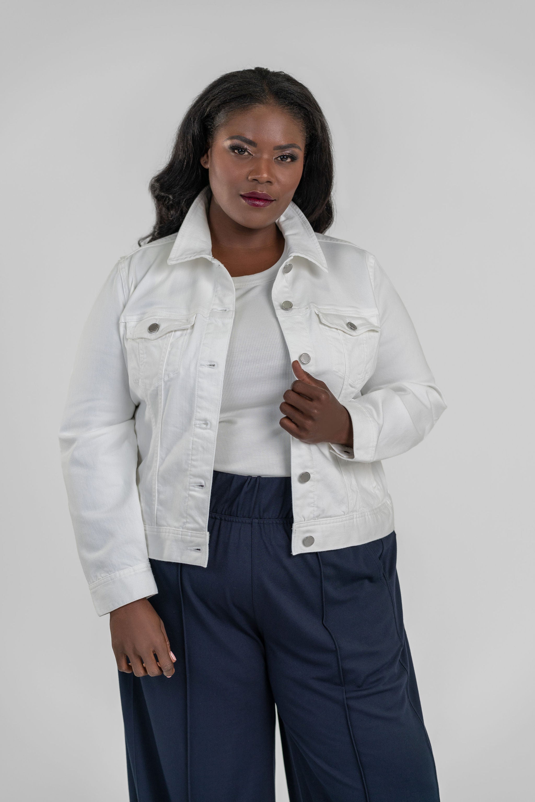 CLASSIC JEAN JACKET plus-size - AMOUR781