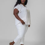 CHARLIE CROP WIDE ROLLED CUFF 24" JEAN plus-size - AMOUR781