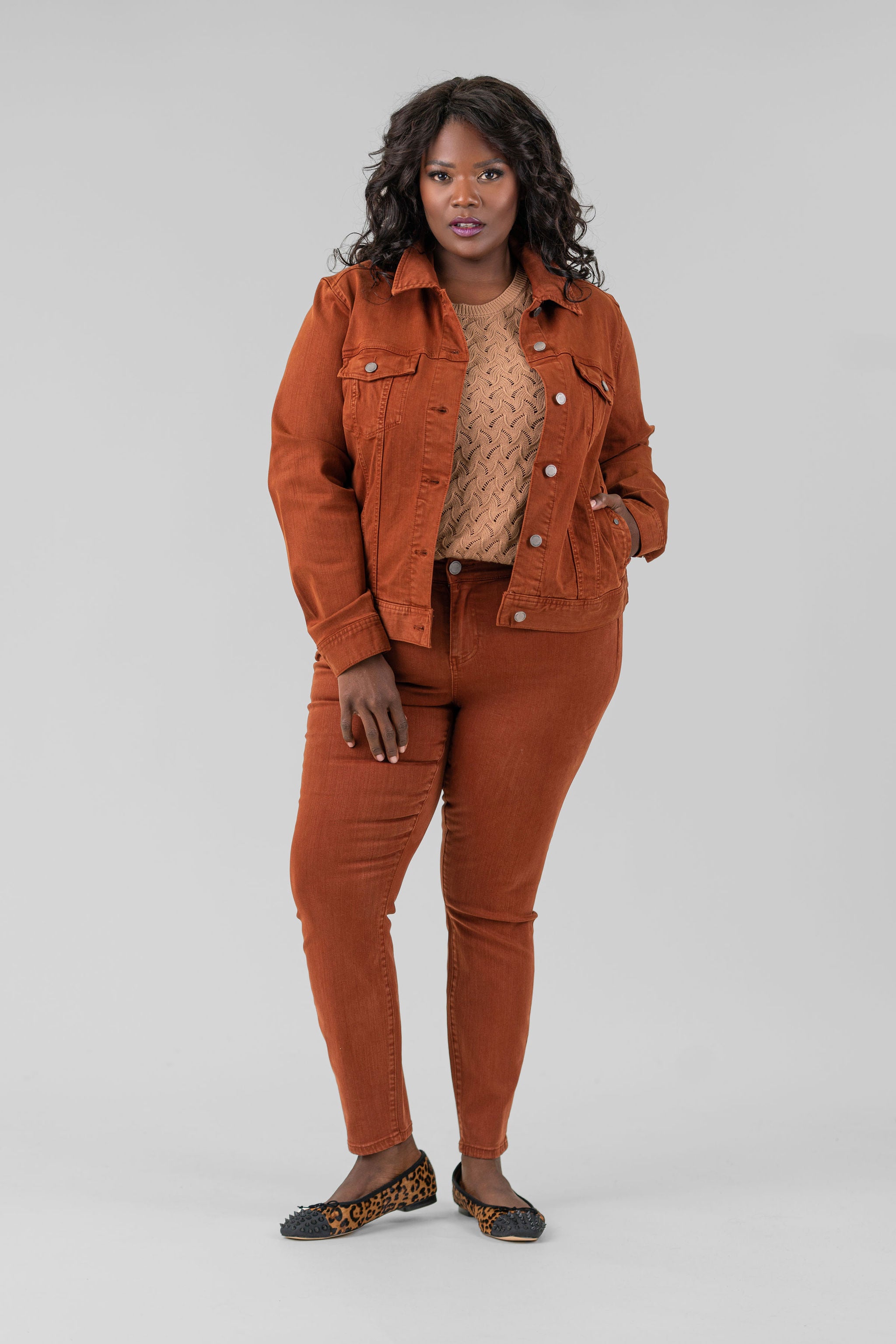 ABBY SKINNY ANKLE JEAN plus-size - AMOUR781