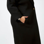 LONG ONE BUTTON COAT plus-size - AMOUR781