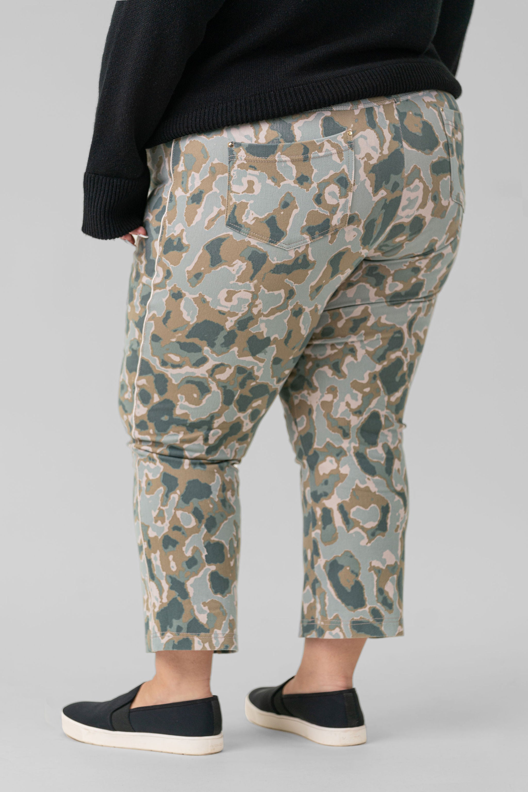 ANDI BOOTCUT CROP plus-size - AMOUR781