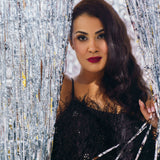 SALENA SATIN FEATHER TOP plus-size - AMOUR781