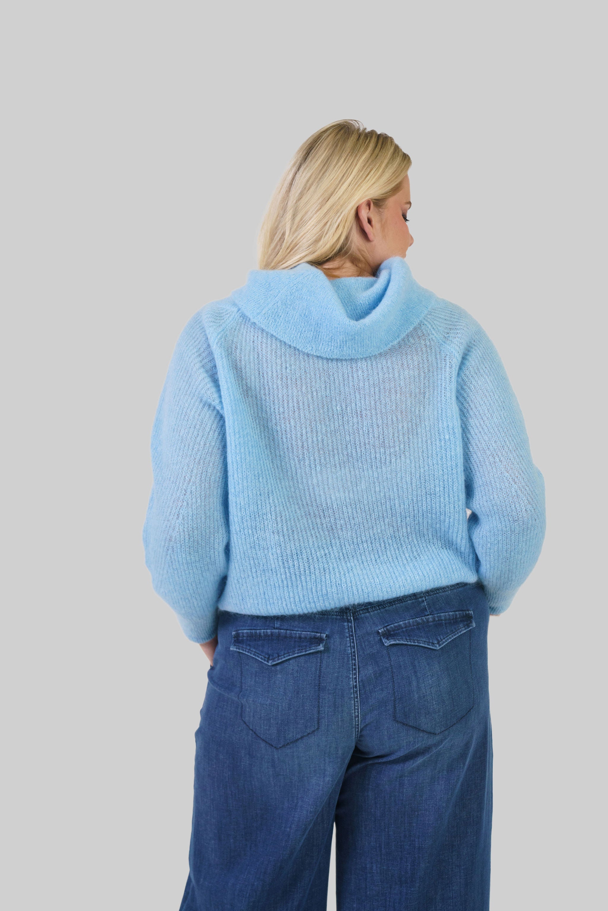 CAELIE MOHAIR BARDOT SWEATER plus-size - AMOUR781