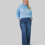 CAELIE MOHAIR BARDOT SWEATER plus-size - AMOUR781