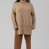 LONG LOOSE SWEATER IN WOOL AND CASHMERE - GALICE plus-size - AMOUR781