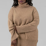 LONG LOOSE SWEATER IN WOOL AND CASHMERE - GALICE plus-size - AMOUR781