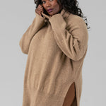 LONG LOOSE SWEATER IN WOOL AND CASHMERE - GALICE plus-size - AMOUR781