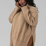 LONG LOOSE SWEATER IN WOOL AND CASHMERE - GALICE plus-size - AMOUR781