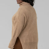 LONG LOOSE SWEATER IN WOOL AND CASHMERE - GALICE plus-size - AMOUR781