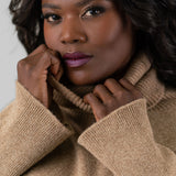 LONG LOOSE SWEATER IN WOOL AND CASHMERE - GALICE plus-size - AMOUR781