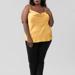 DRAPE NECK TANK plus-size - AMOUR781