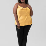 DRAPE NECK TANK plus-size - AMOUR781