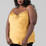 DRAPE NECK TANK plus-size - AMOUR781