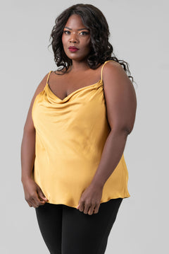 DRAPE NECK TANK plus-size - AMOUR781