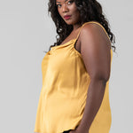 DRAPE NECK TANK plus-size - AMOUR781