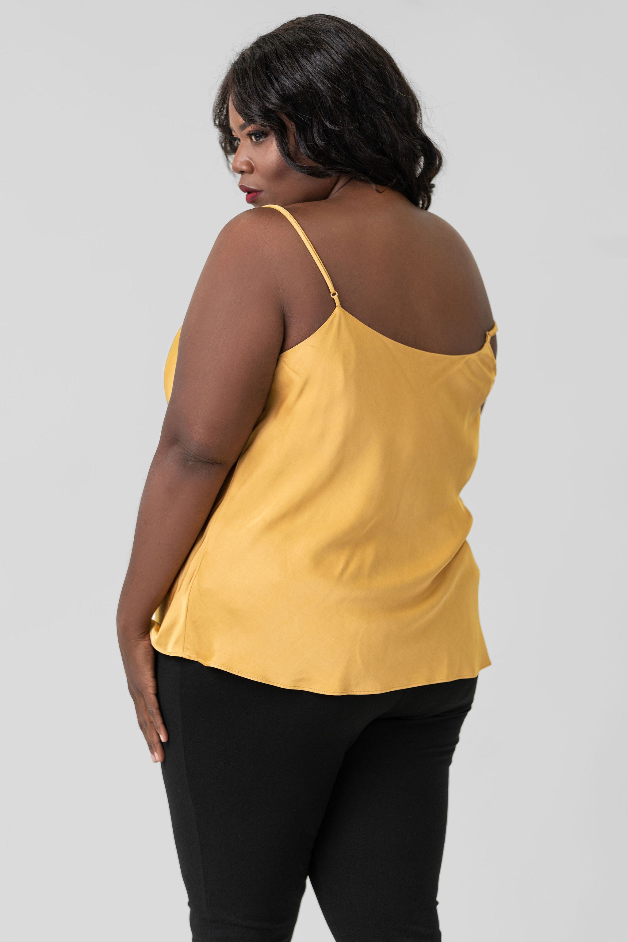 DRAPE NECK TANK plus-size - AMOUR781