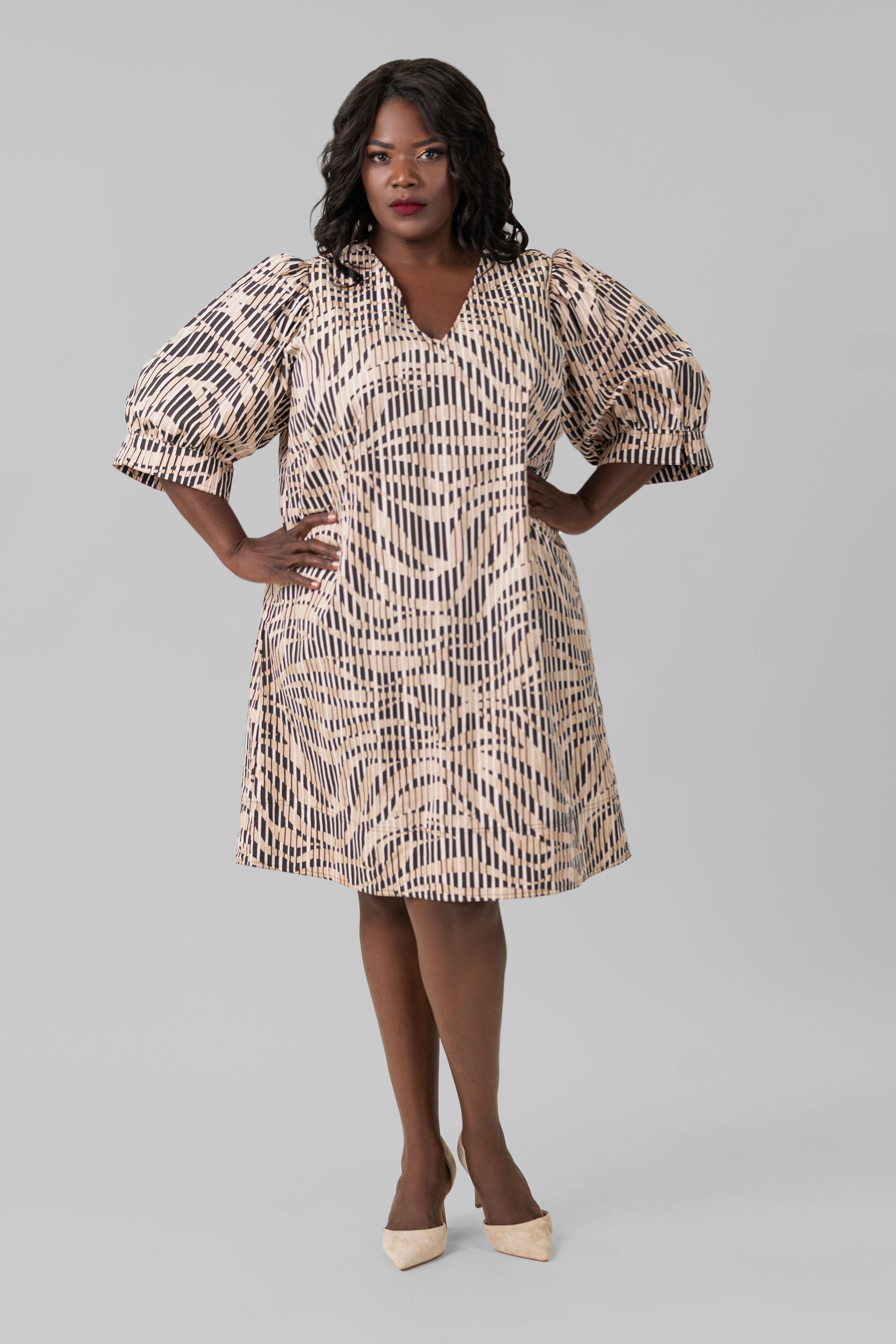 OLA DRESS plus-size - AMOUR781