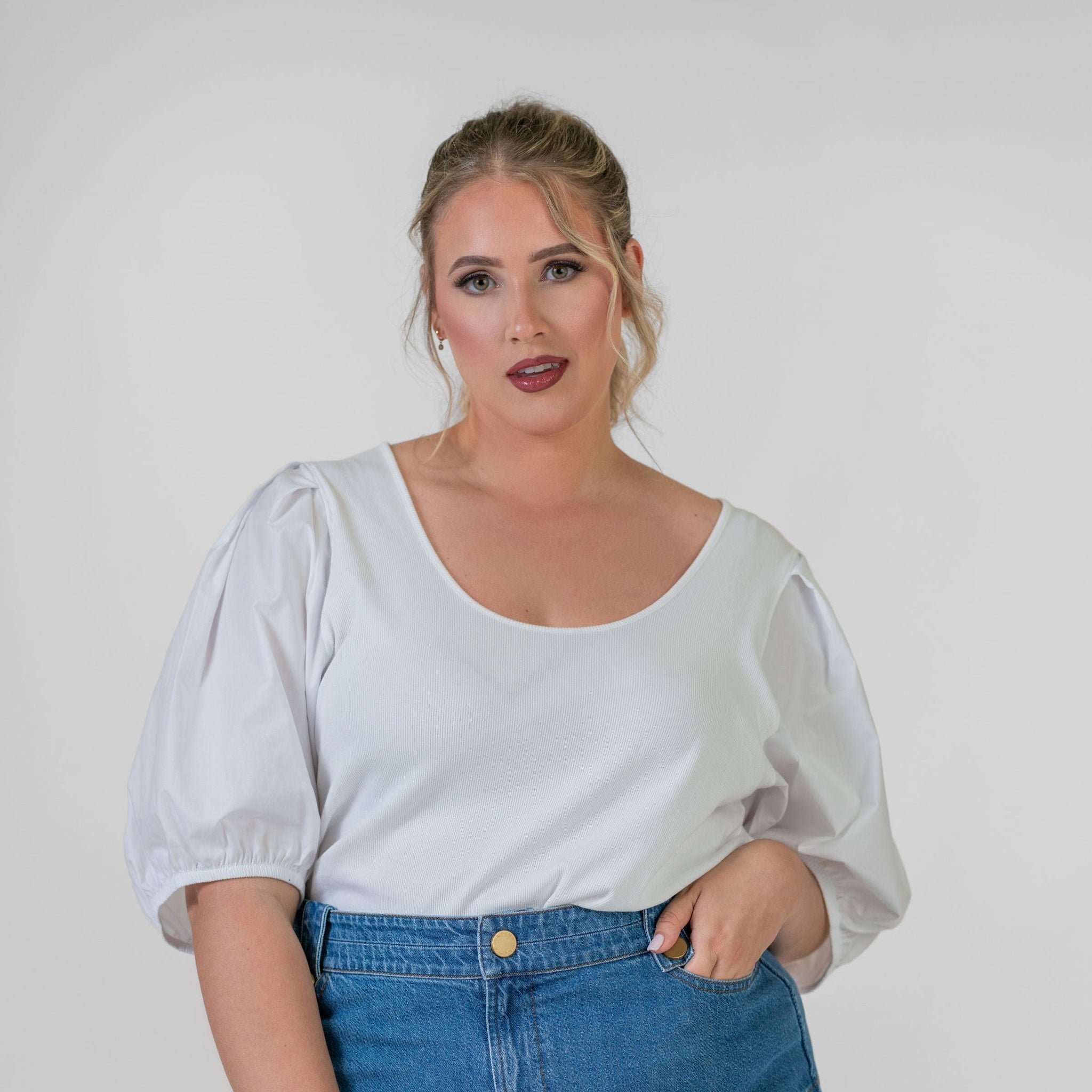 LEIGH TOP plus-size - AMOUR781