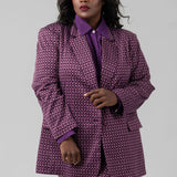 GEO PATTERN BLAZER plus-size - AMOUR781